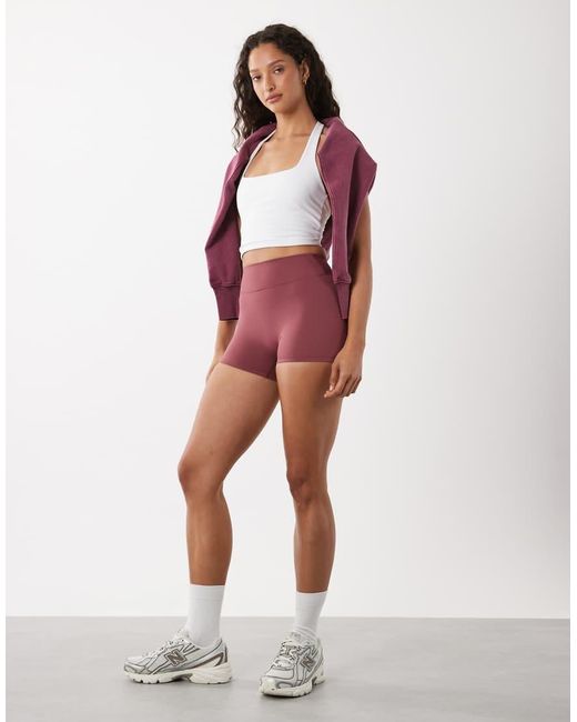 Cotton On Red Active Ultra Luxe Dip Back Short