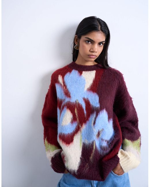 TOPSHOP Red – strickpullover