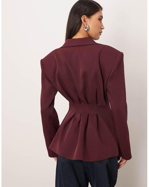 ARRANGE Purple Premium Tailored Blazer With Cinched Waist