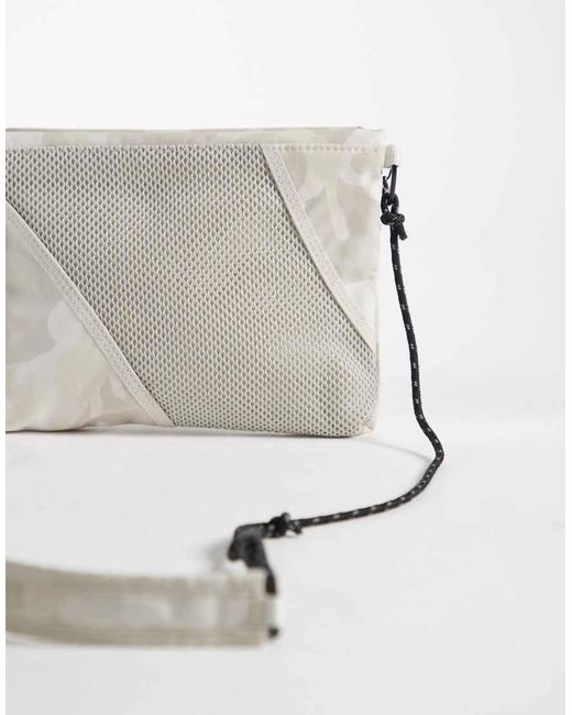 Weekday Gray Hiker Mini Cross Body Bag With Mesh Detail