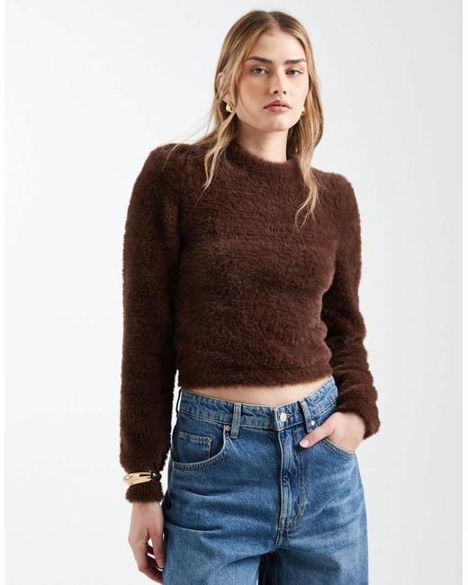 ASOS Brown Fluffy Top