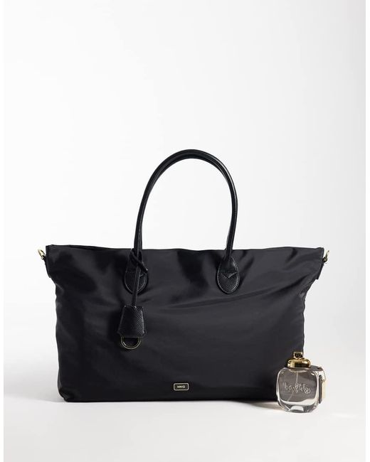 Mango Black Rectangle Tote Bag