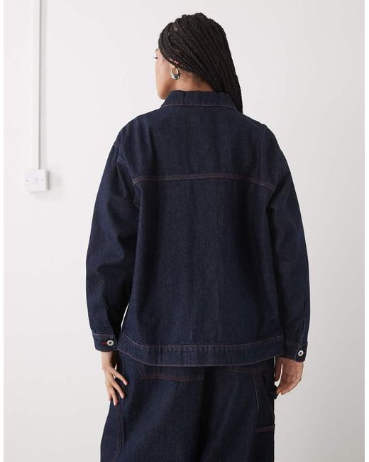 Collusion Blue Oversized Denim Shirt