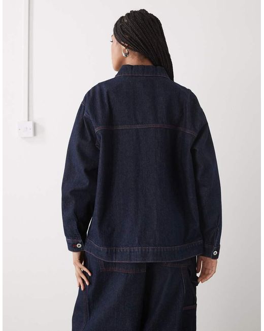 Collusion Blue Oversized Denim Shirt