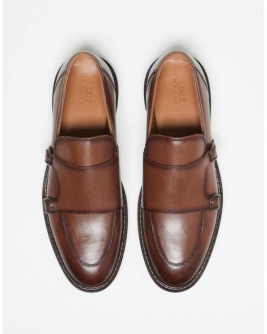 ASOS Brown Monk Shoes for men