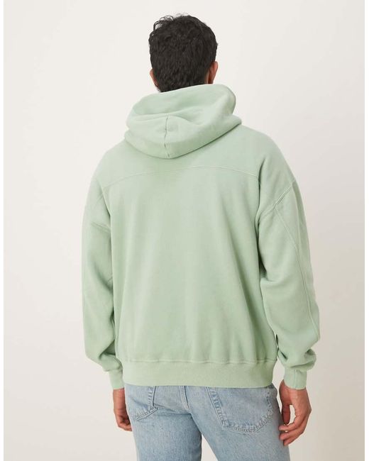 Abercrombie & Fitch Green Essential Front Pocket Hoodie for men