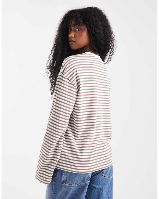 Pieces White Long Sleeve T-Shirt