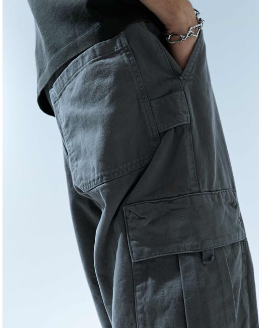 Pantalon cargo style skateur Pull Bear pour homme en coloris Bleu Lyst