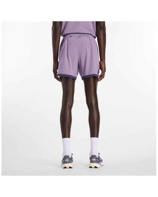 New Balance Pink Rc Essential Short 5" for men