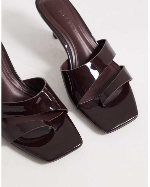 ASOS Multicolor Harlee Asymmetric Double Strap Mules