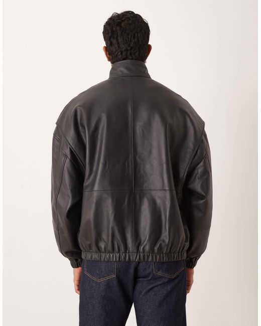 ASOS Gray Oversized Track Jacket for men