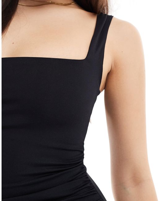 Bershka Black – polyamid-minikleid
