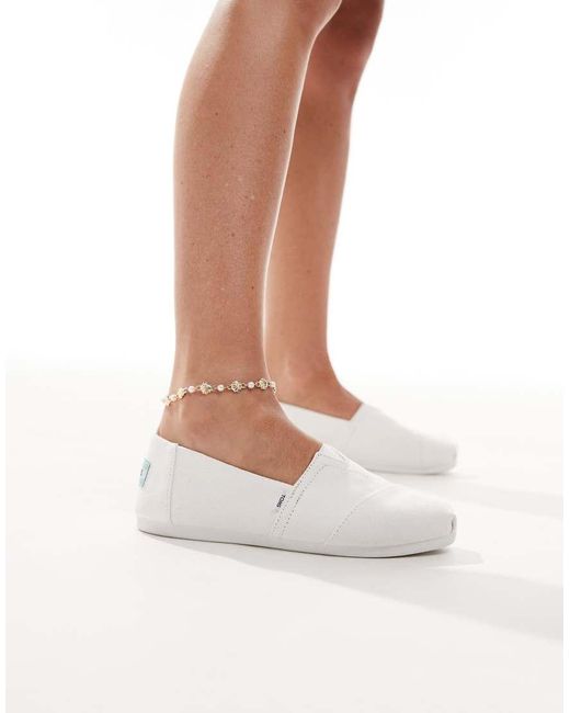 TOMS White Alpargata Shoes