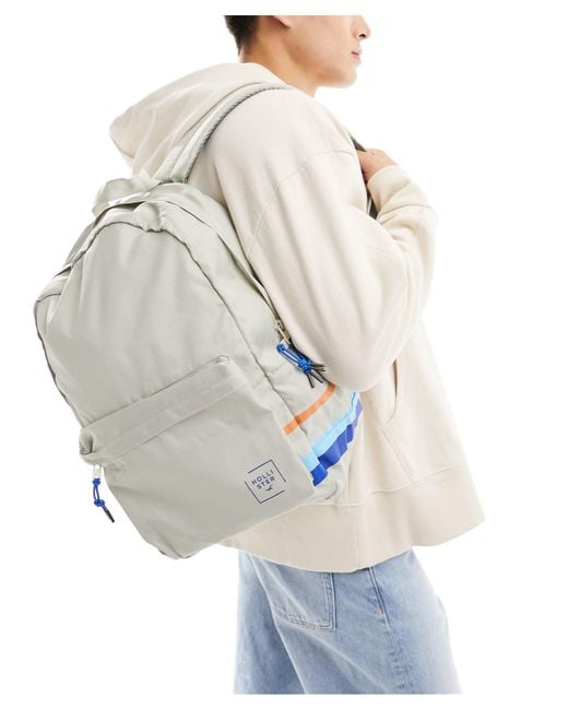 Hollister – backpack mit logo in White für Herren