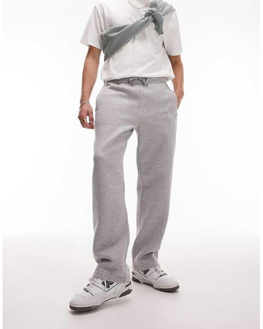 Topman Joggingbroek Met Rechte Pijpen in het White voor heren