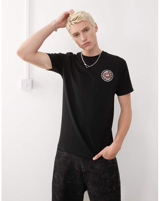 Screaming Target di Santa Cruz in Black da Uomo