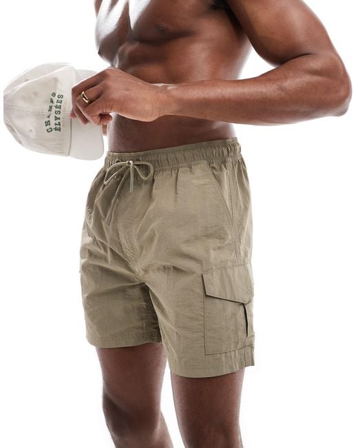 French Connection Natural French Connection Combat Swim Trunks for men