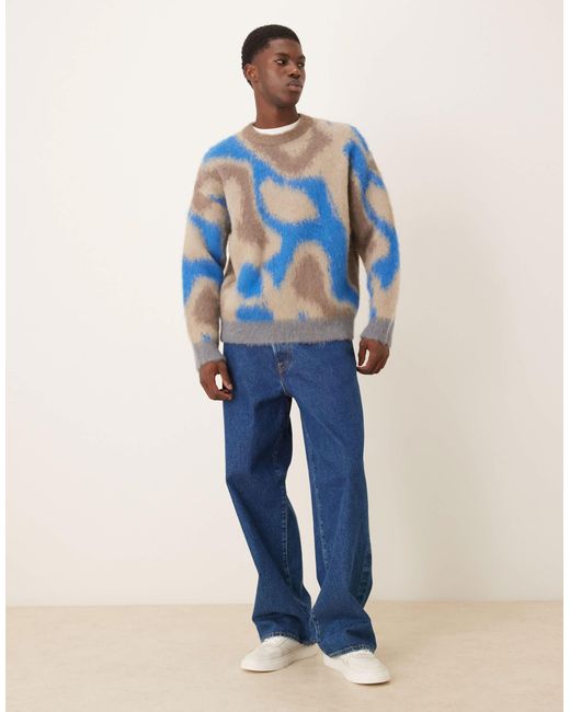 Calvin Klein – pullover mit muster in Blue für Herren
