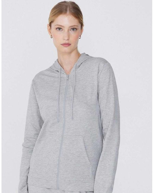 Tezenis Gray Lightweight Hooded Sweatshirt