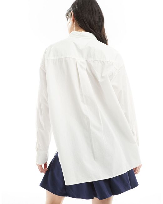 Essential - camicia bianca oversize di Tommy Hilfiger in White