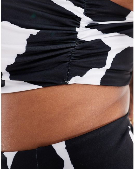 ASOS Black Asos Design Curve Sheri Crop Bikini Top