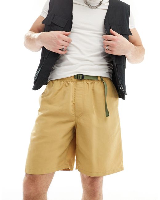 Vans – lockere nylon-shorts in Brown für Herren