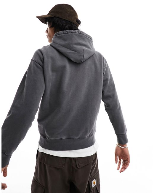 Sudadera con capucha y diseño tintado nelson Carhartt de hombre de color Gray