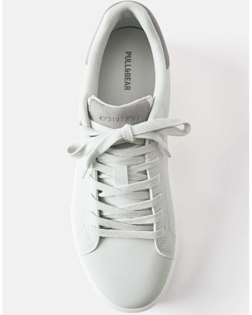 Baskets casual Pull&Bear pour homme en coloris White