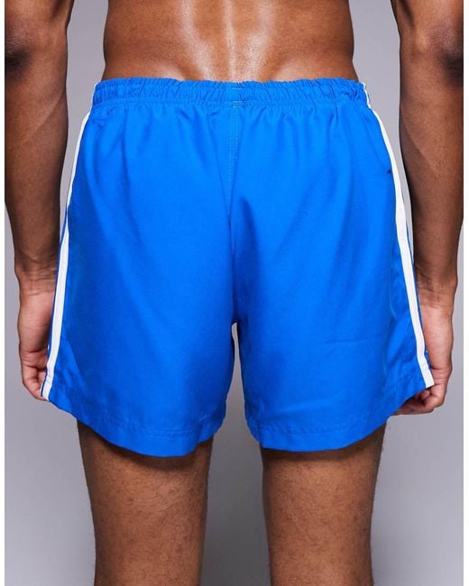 Adidas Originals Blue Adicolor Swim Shorts for men
