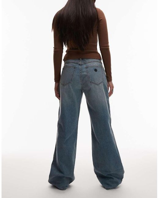 Abrand Jeans Blue 95 Mid Rise baggy Jeans