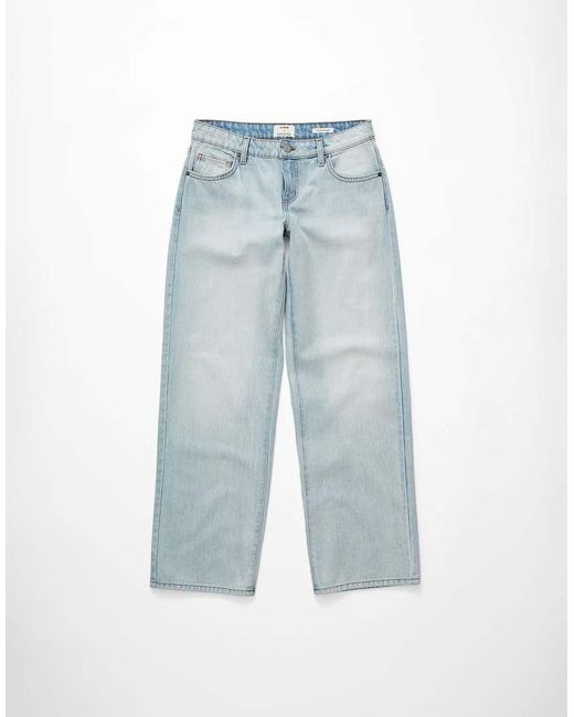 Cotton On Blue Low Rise Straight Jeans