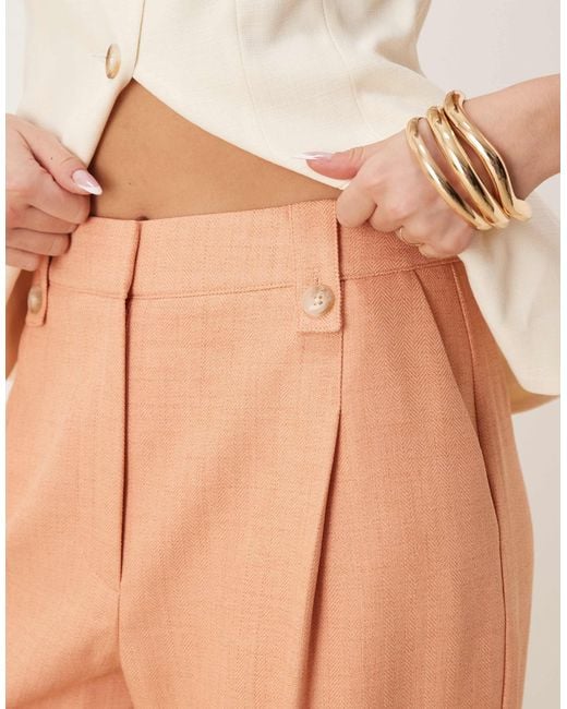 ASOS Natural – elegante barrel-leg-hose