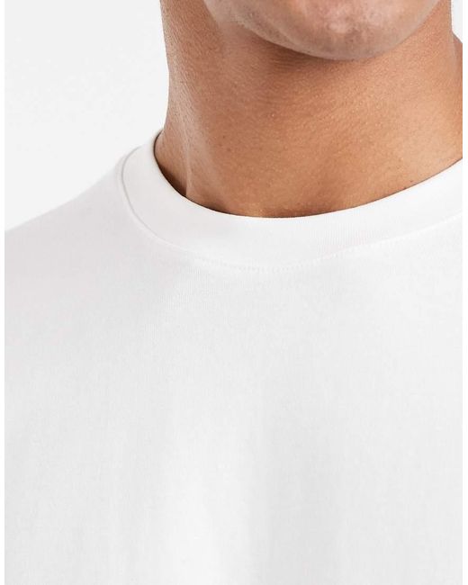 ARKET White Pure Cotton Oversized Long Sleeve T-shirt for men