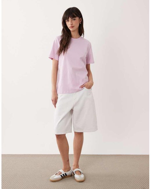 Pieces Pink Boxy T-shirt