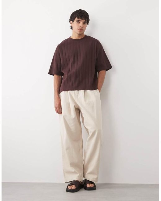ASOS Purple Boxy Oversized T-Shirt for men