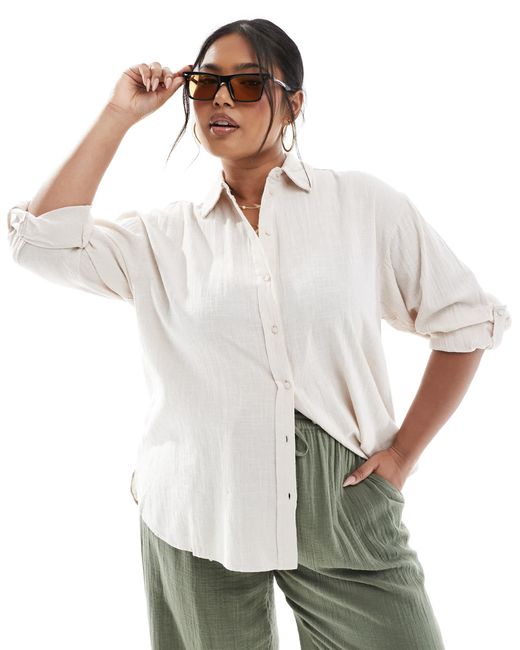 ONLY White – oversize-hemd