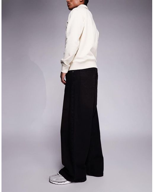 Courtside White baggy Denim Jeans for men