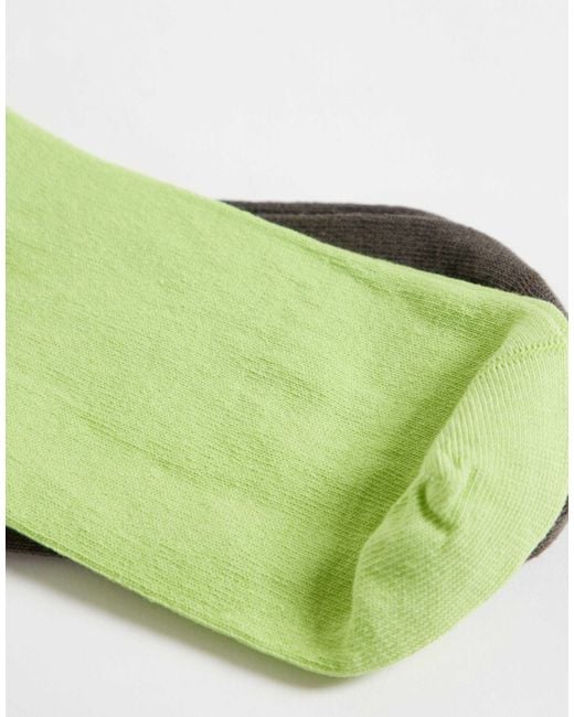ASOS Green 2 Pack Cotton Socks for men