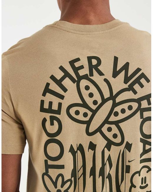 Nike Natural Together We Float Backprint T-shirt for men
