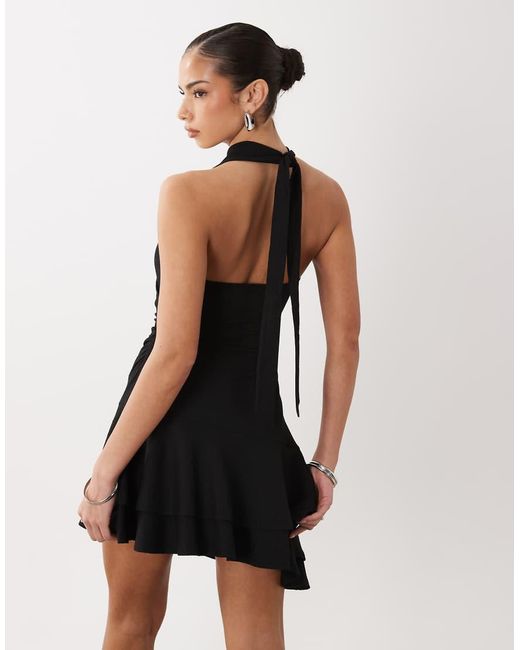 Gina Tricot Black Halterneck Mini Dress