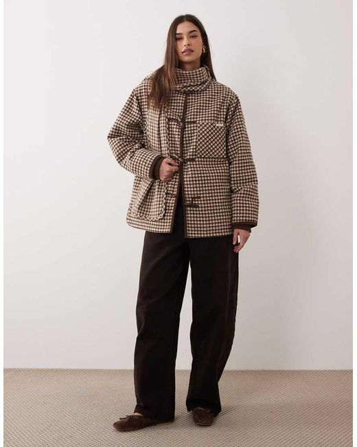 House Of Sunny Natural Retro Blanket Jacket With Detatchable Scarf