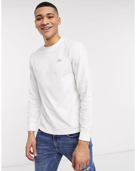 Download Lacoste Reflective Back Logo Long Sleeve Pima Cotton T ...
