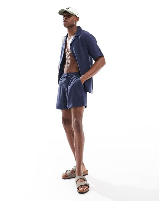 Camicia Da Mare Con Rever E Tasca di Goldsboro in Blue da Uomo
