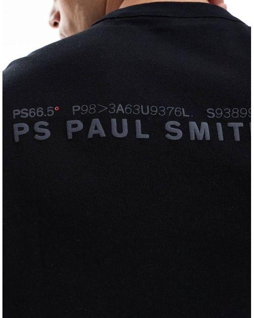 Paul Smith T-Shirt Met Schedel En Logoprint Op De Achterkant in het Black voor heren