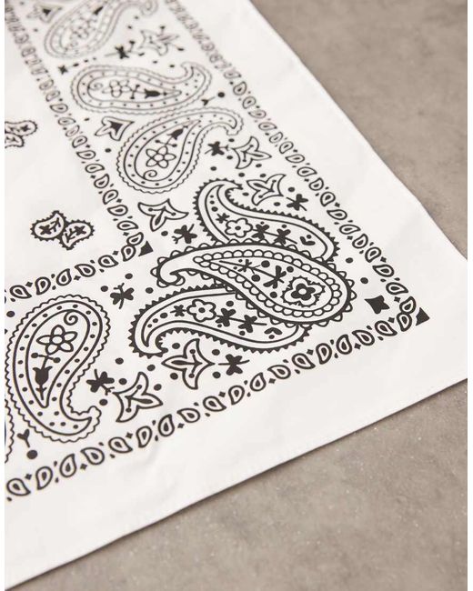 ASOS Bandana Met Paisley Motief in het Brown voor heren