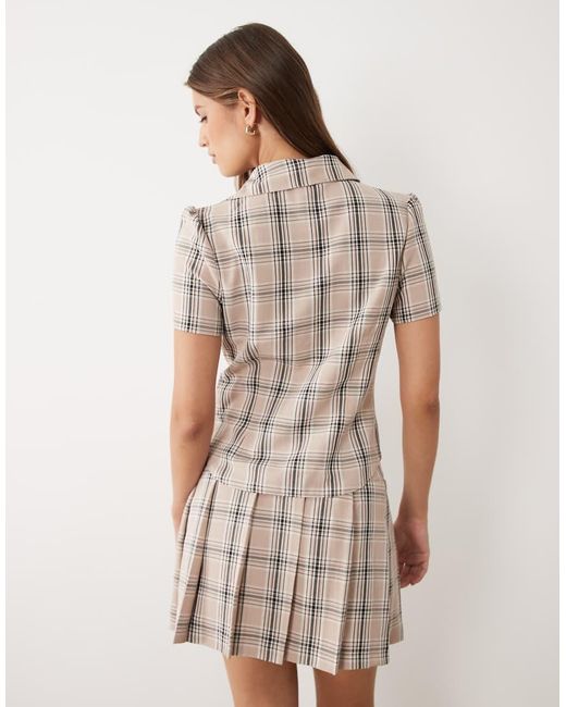Miss Selfridge Brown Tailored Shirt Co-Ord