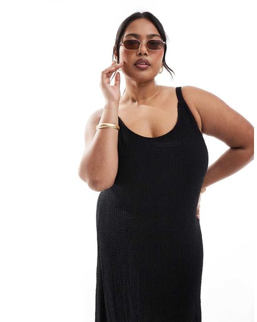 ONLY Black Textured Maxi Dress