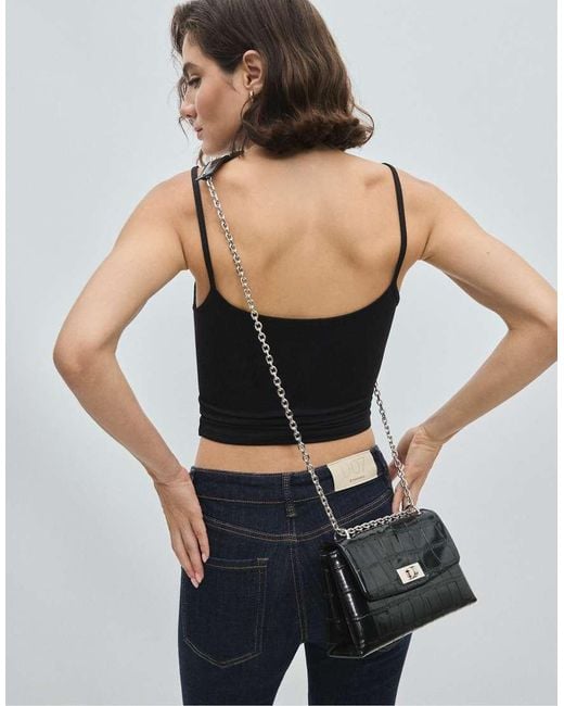 Stradivarius White Rigid Coconut Effect Crossbody Bag