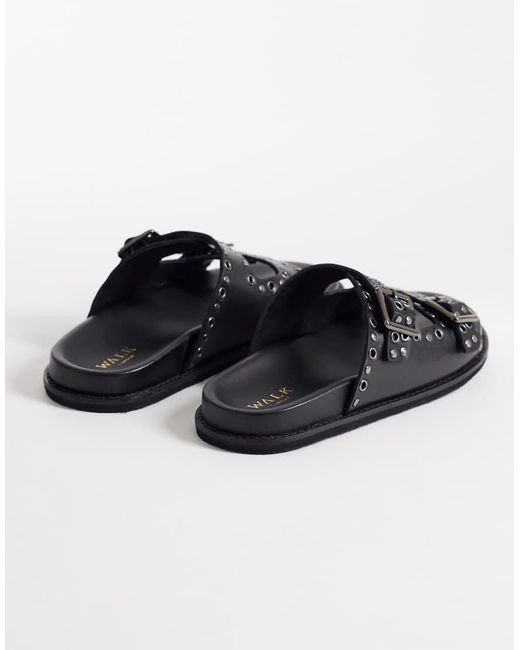 Walk London Black Dolly Sandal