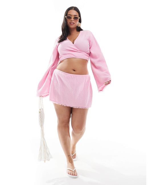 Asos design curve - callie - jupe ASOS en coloris Pink